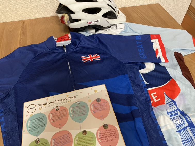 駐在先のサイクリング仲間からもらったプレゼント