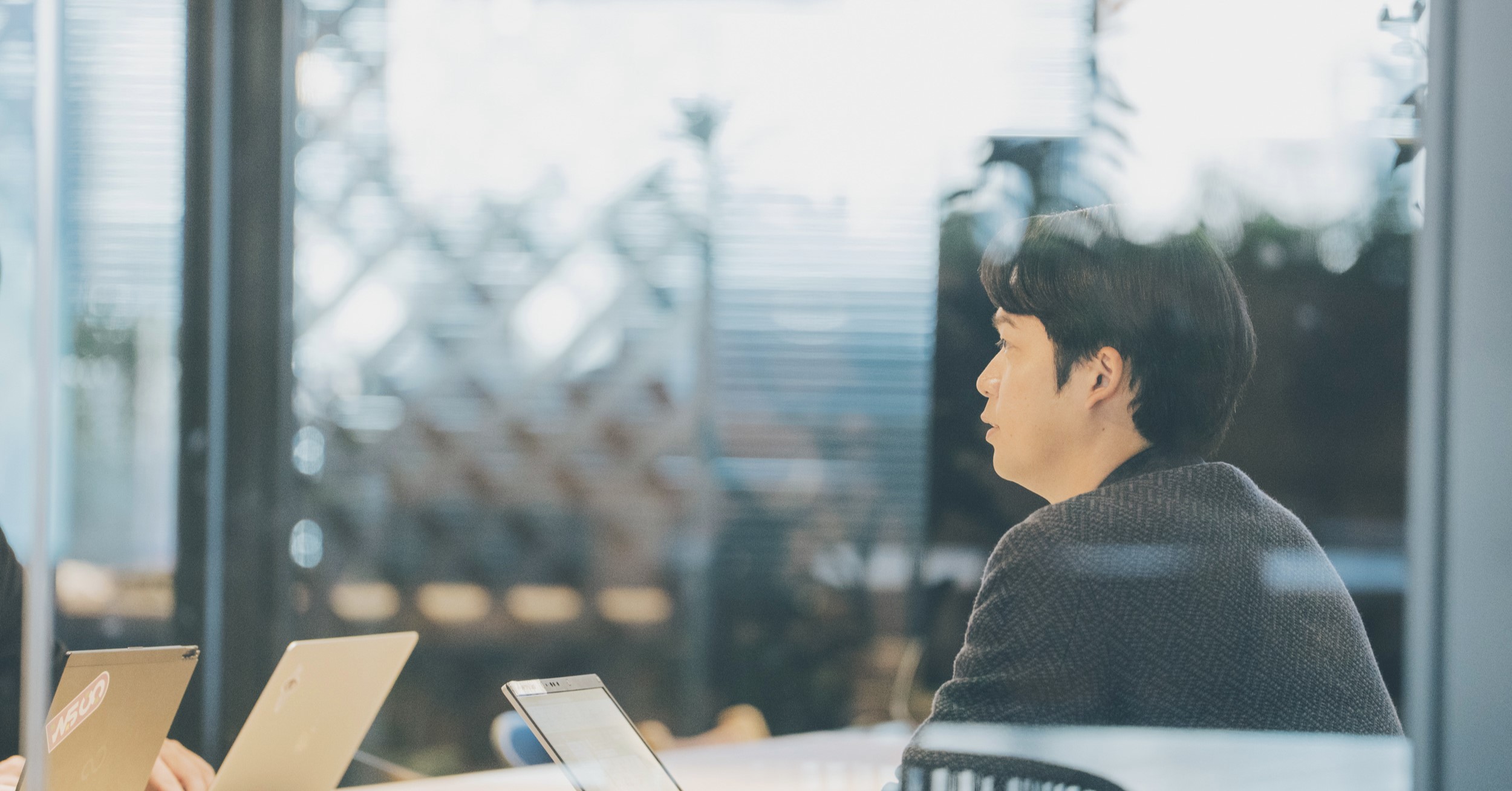 会議をしている様子