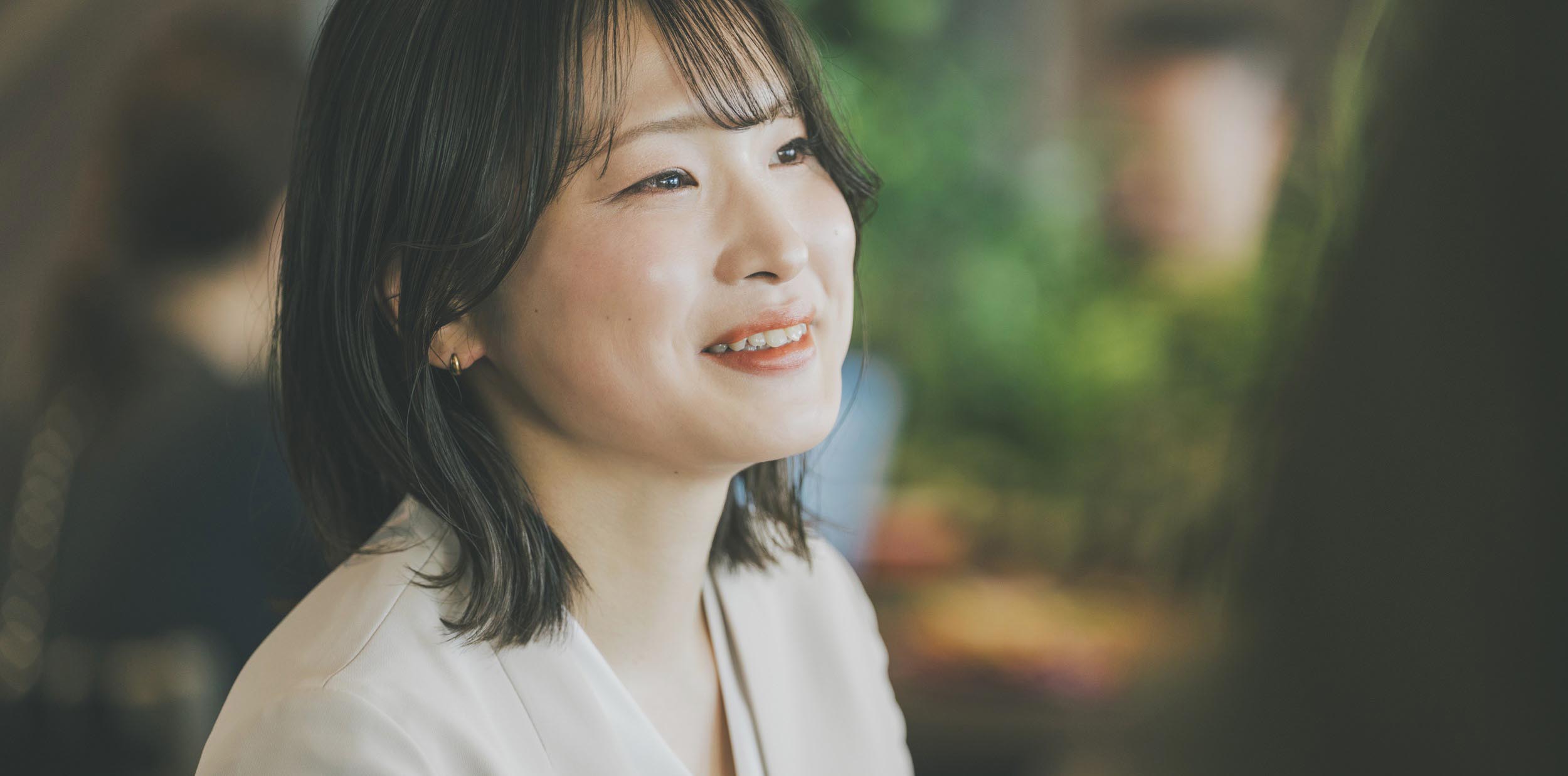 笑っている様子