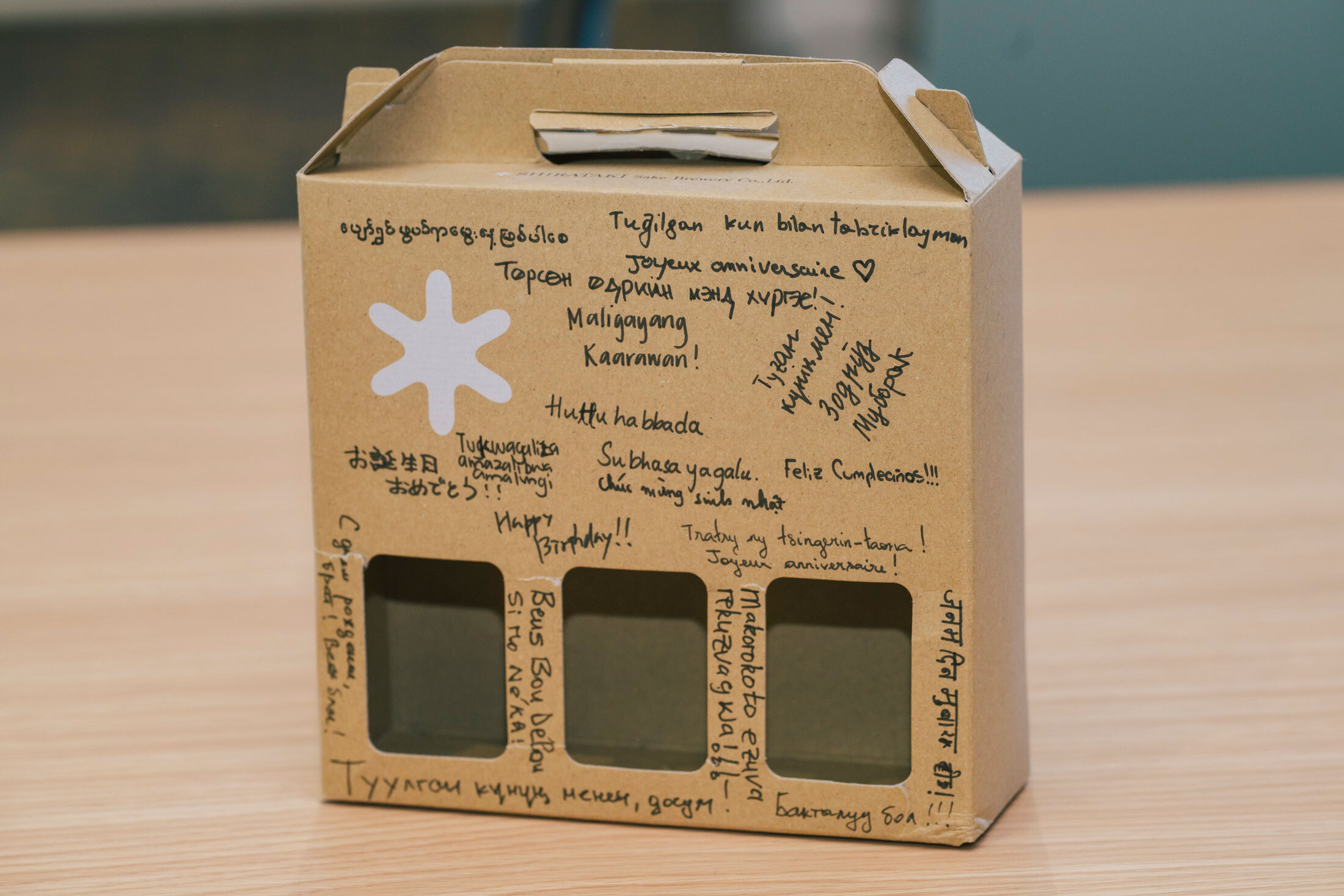 海外の友人たちからの誕生日祝い